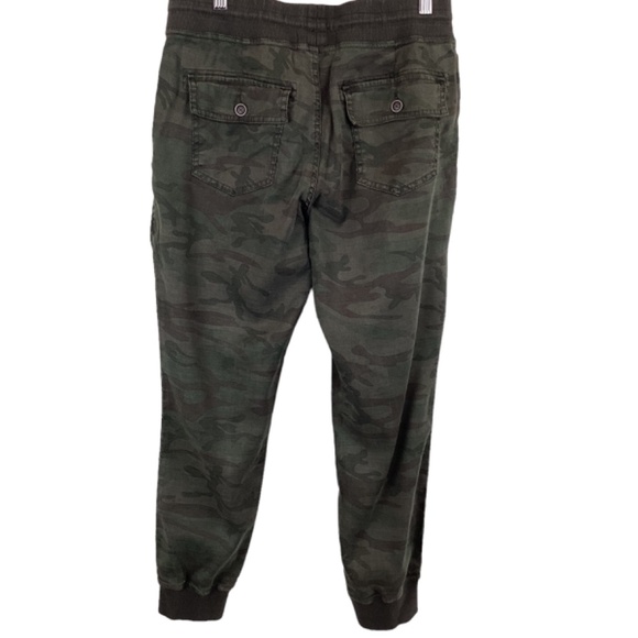 Level 99 Gabrielle Jogger Pants Size Small Camo Linen Tencel Lyocell Mid-Rise - Picture 6 of 11